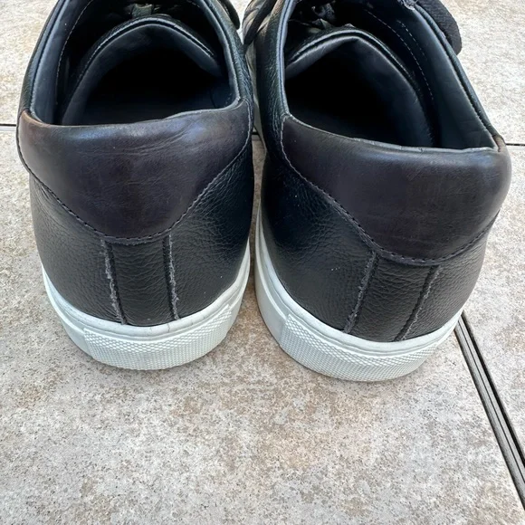 Adam Derrick To Boot New York Black Leather Sneakers in Nappa Black